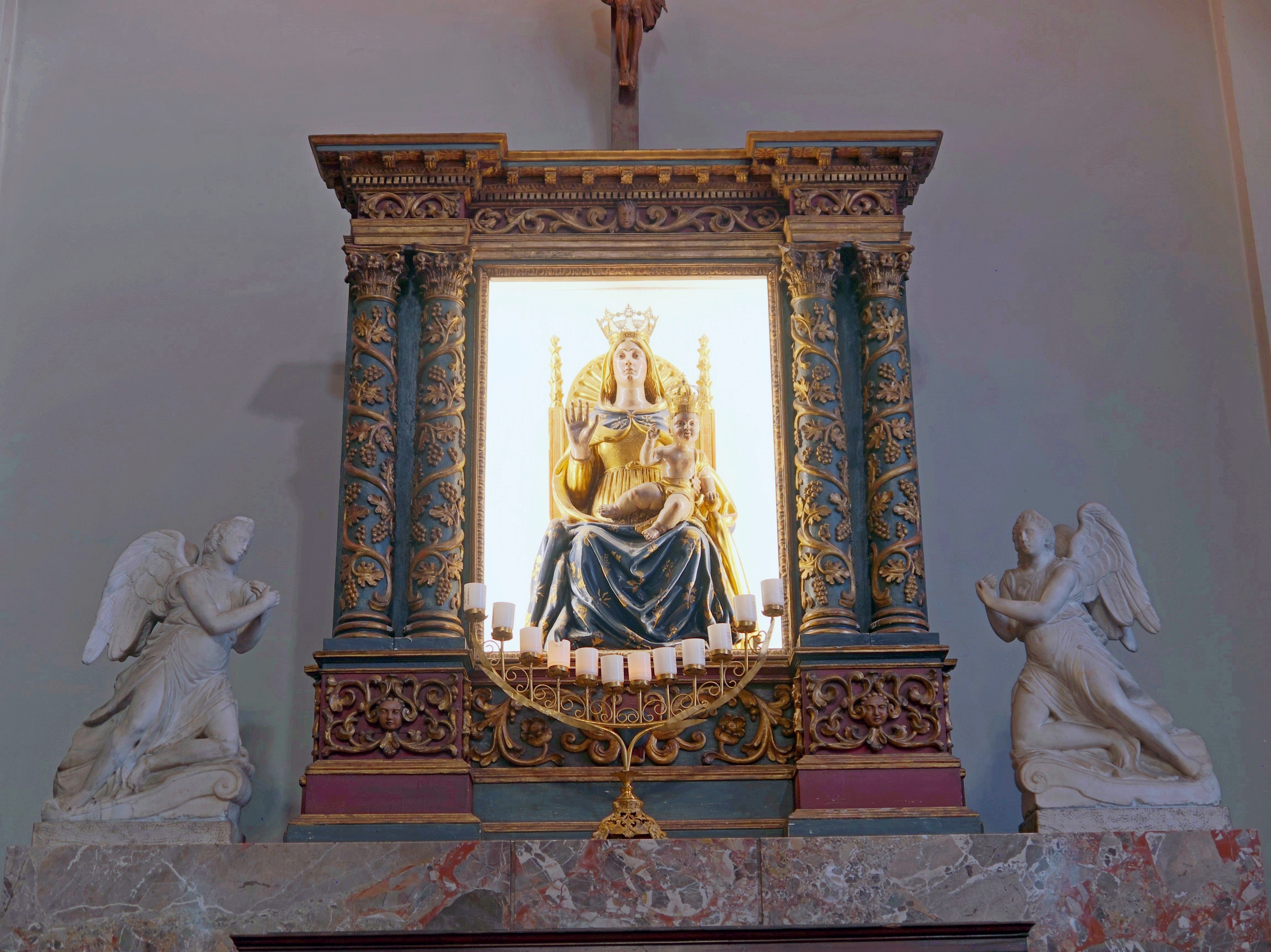 Busto Arsizio (Varese, Italy) - Statue of the Virgin of the Help in the Sanctuary of Saint Mary at the Square